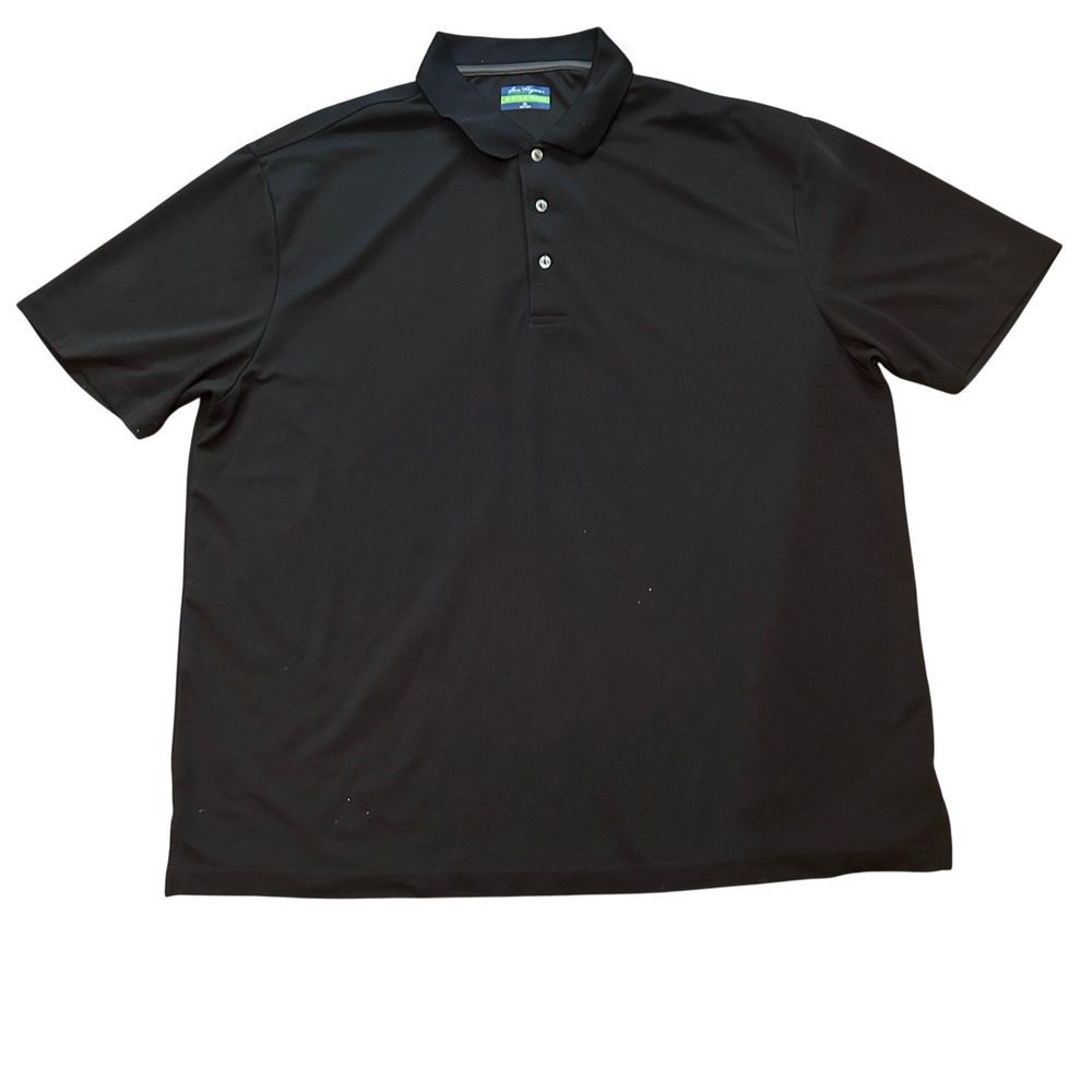 Ben Hogan Performance Polo Shirt Mens Black Short Sleeve Golf Top 3XL